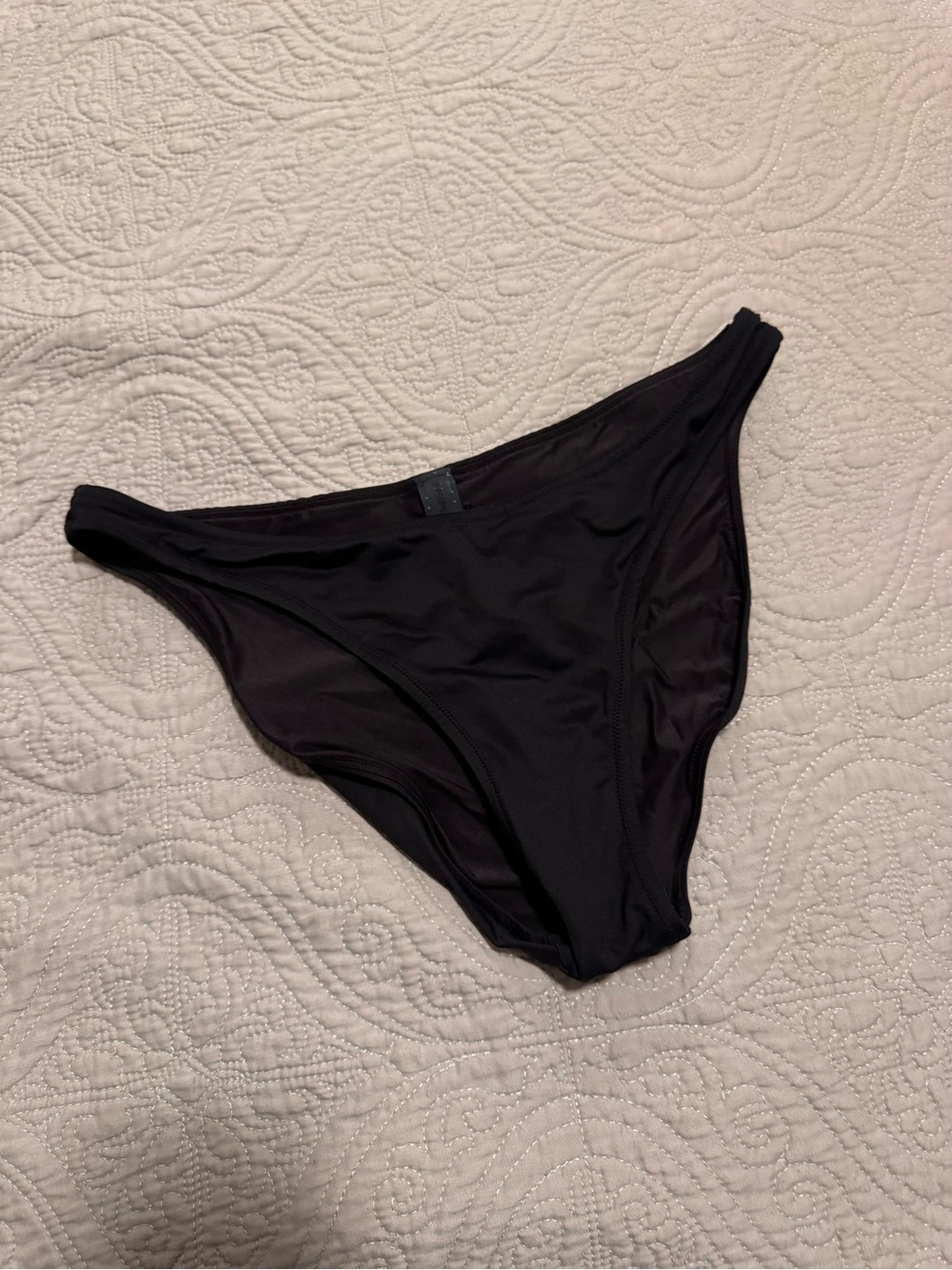 SKIMS Black High Cut Bikini Bottom